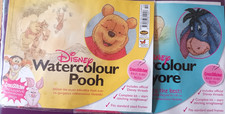 Watercolour Pooh and Watercolour Eeyore counted cross stitch cover kits