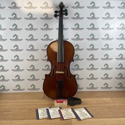 Antique inch viola with - antique, 15.5