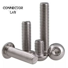 M8 Allen Bolts Button Screws 304 Stainless Steel A2 Dome  Socket Head  ALL SIZES
