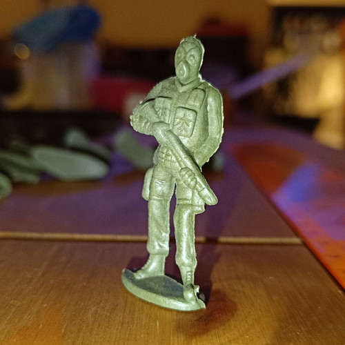 Plastic toy soldier - plastic,