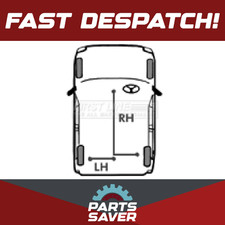 Handbrake Cable fits OPEL CORSA A 1.0 Rear Right 91 to 93 10S Hand Brake Parking