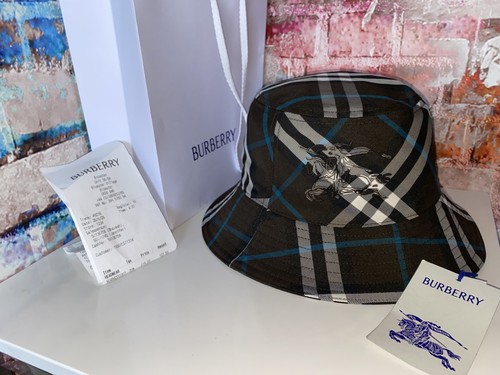 Burberry check bucket - check, hat