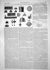 Old Engineering 1864 Malam Tice Mode Supplying Gas Railway Carriages Victorian