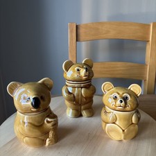 VINTAGE : SET OF 3 BEAR