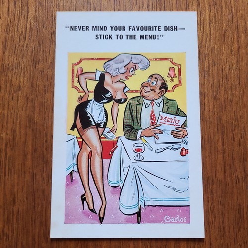 Vintage saucy comic - comic, postcard