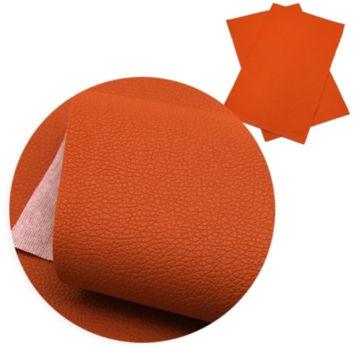 Solid orange litchi faux - solid,