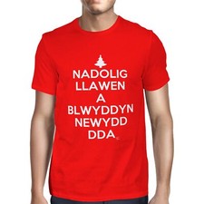 1Tee Mens Nadolig Llawen A