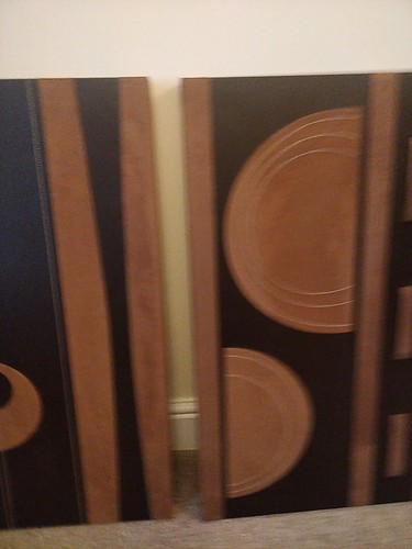 Brown modern pictures - pictures, faux