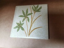 5 Vintage 1970's H&R Johnson Cristal Wall Tiles VERY RARE 4 1/4" x 4 1/4"