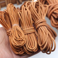 DIY Round Cow Real Leather