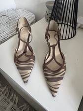 Next Zebra Print Kitten Heel Shoes Size 4