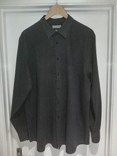 Red Herring 18" Slim Fit Men's Long Sleeve Shirt Black/Grey Stripe