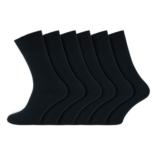 Mens 100 cotton black socks - mens,