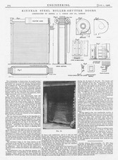 1906 Antique Engineering Print - Kinnear Steel Roller Shutter Doors