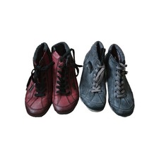 2x Pairs Reiker Ankle Boots Leather