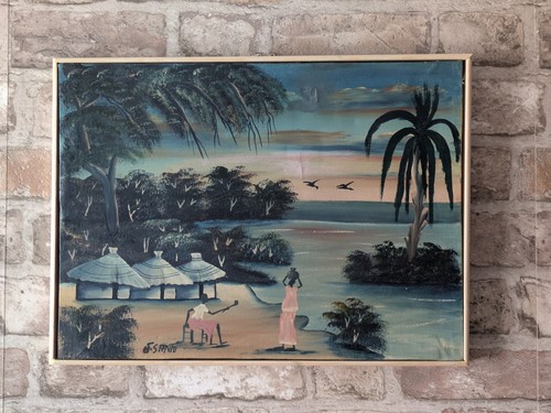 Vintage african landscape - vintage,