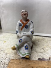 ANTIQUE ORIENTAL OLD SCENT BOTTLE MISSING LID 3.75 INCH TALL