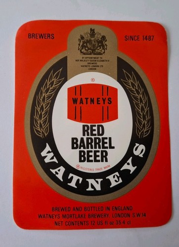 Watneys red barrel beer 12 - -,