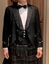 Black Prince Charlie Jacket& Waistcoat made in Scotland, 14oz wool Size 42"
