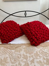 Gorgeous Red Dreamweavers Pebble Cushion for a Stylish Home - Great Condition!