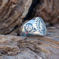Odin 925 silver ring Viking