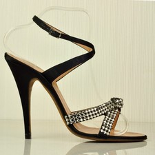 Blumarine Black Satin Crystal