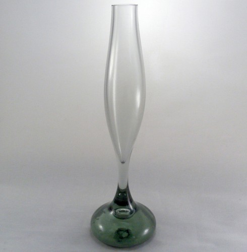 Murano smoky bud vase - murano, with