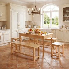 Extendable Dining Table Set