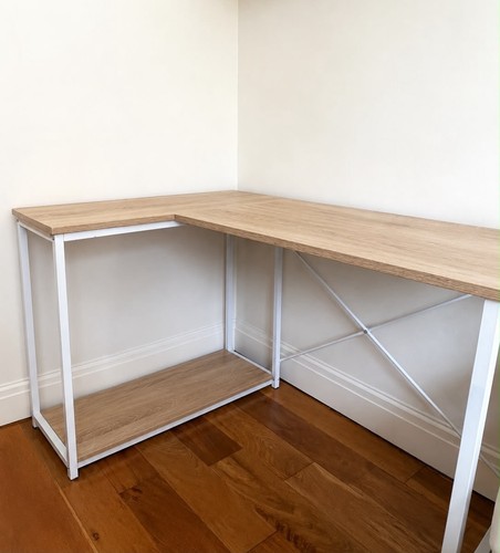 Corner desk 100x80x74 beige - corner,