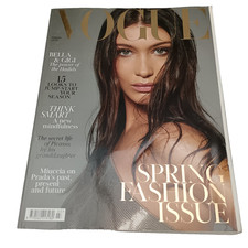 Vogue UK March 2018 Bella Hadid Cover Spring Fashion Issue Collectible Magazine