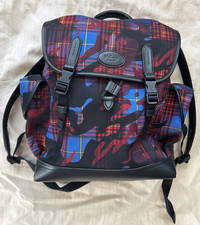 NEW SS20 MULBERRY HERITAGE CAMO CHECK RECYCLED NYLON  + LEATHER BACKPACK BAG