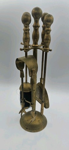 Brass companion set - brass, fireside