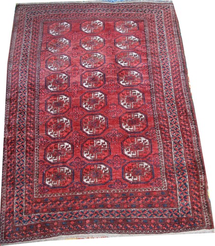 Old handmade wool afghan - old,