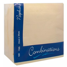 Combination Paper Napkins Disposable Serviettes Tissue Paper 40cm x 40cm 2ply
