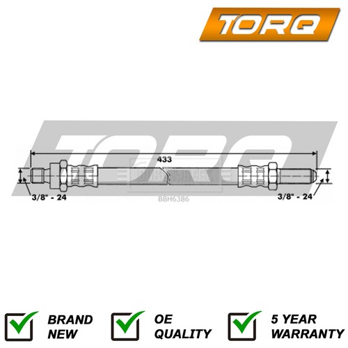 Brake hose front - brake,
