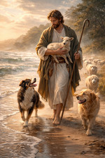 Jesus Peaceful Shepherd with