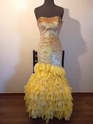Sherri hill yellow - yellow, prom