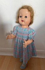 Vintage 1950s  Hard Plastic Walker Doll & Pretty Original Outfit.Pedigree ? VGC