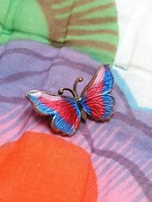 Vintage 1930s Enamel Butterfly Brooch. Sustainable Jewellery. Gift Wrapped.