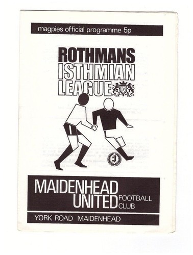 Maidenhead united aveley - maidenhead, v