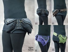 PIXIE POCKET BELT Double Hippy Psytrance Bum Bag Money Belt Travel Wallet Pouch 