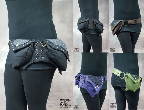 Pixie pocket belt - double, hippy