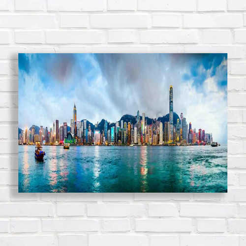 Hong kong skyline panorama - hong,