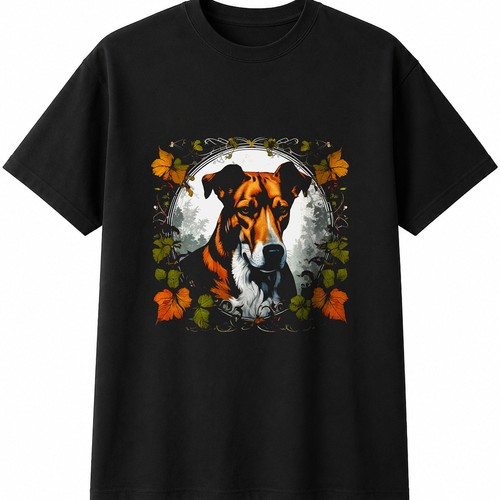 Foxhound nature dog lover - in,