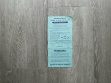 Instructions For Marshal III Power Control Unit With Attached Guarantee Slip