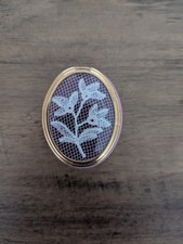 Miniature Honiton Lane Picture,Trinket Box. Roughly 35 Years Old. Approx 5 X 4cm