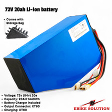 72V 20Ah 3000W Li-ion Battery Pack 60A BMS Bluetooth 21700 Cells Charger UK
