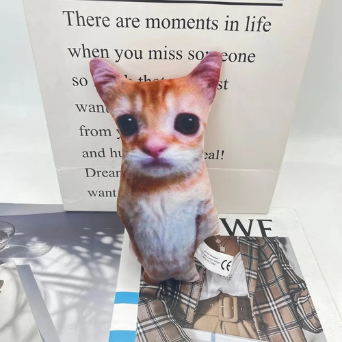 Cat meme plush gato funny - plush,