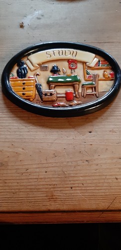 Ceramic study door - ceramic, sign