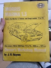 Haynes Manual No. 073 - Morris Marina 1.3 Saloon And Coupe - 1971 Onwards